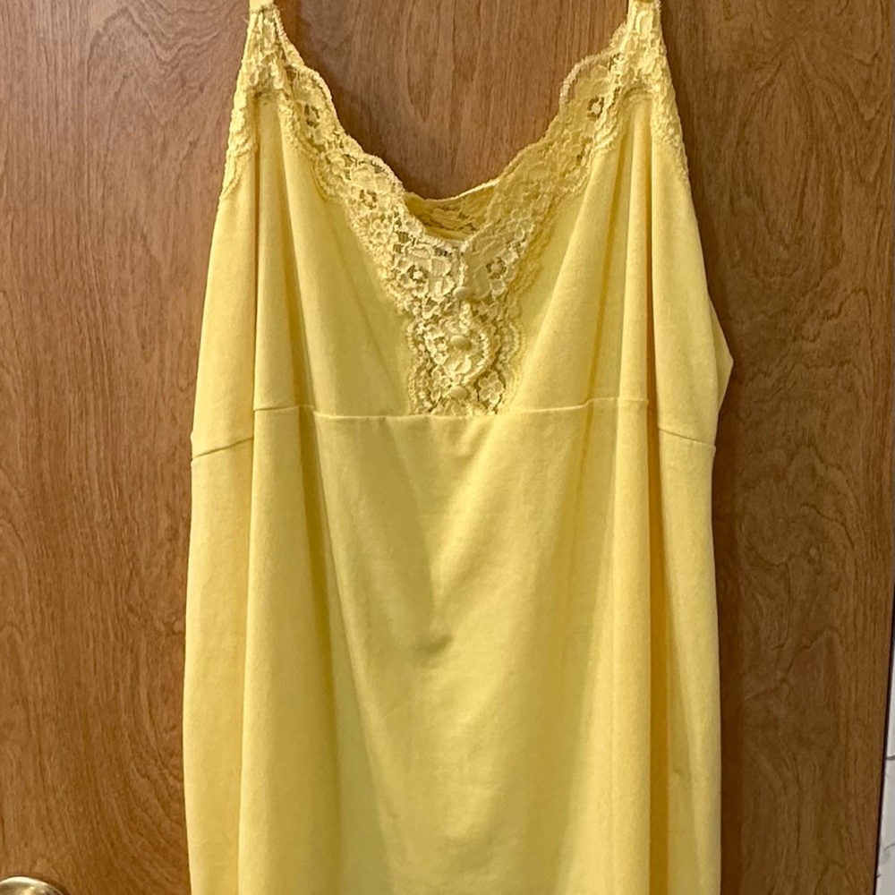 Women’s Yellow Lace Tank
